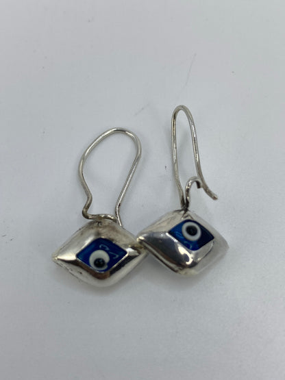 Aretes Ojo Turco Azul de Plata 925 — Taxco — foto 5