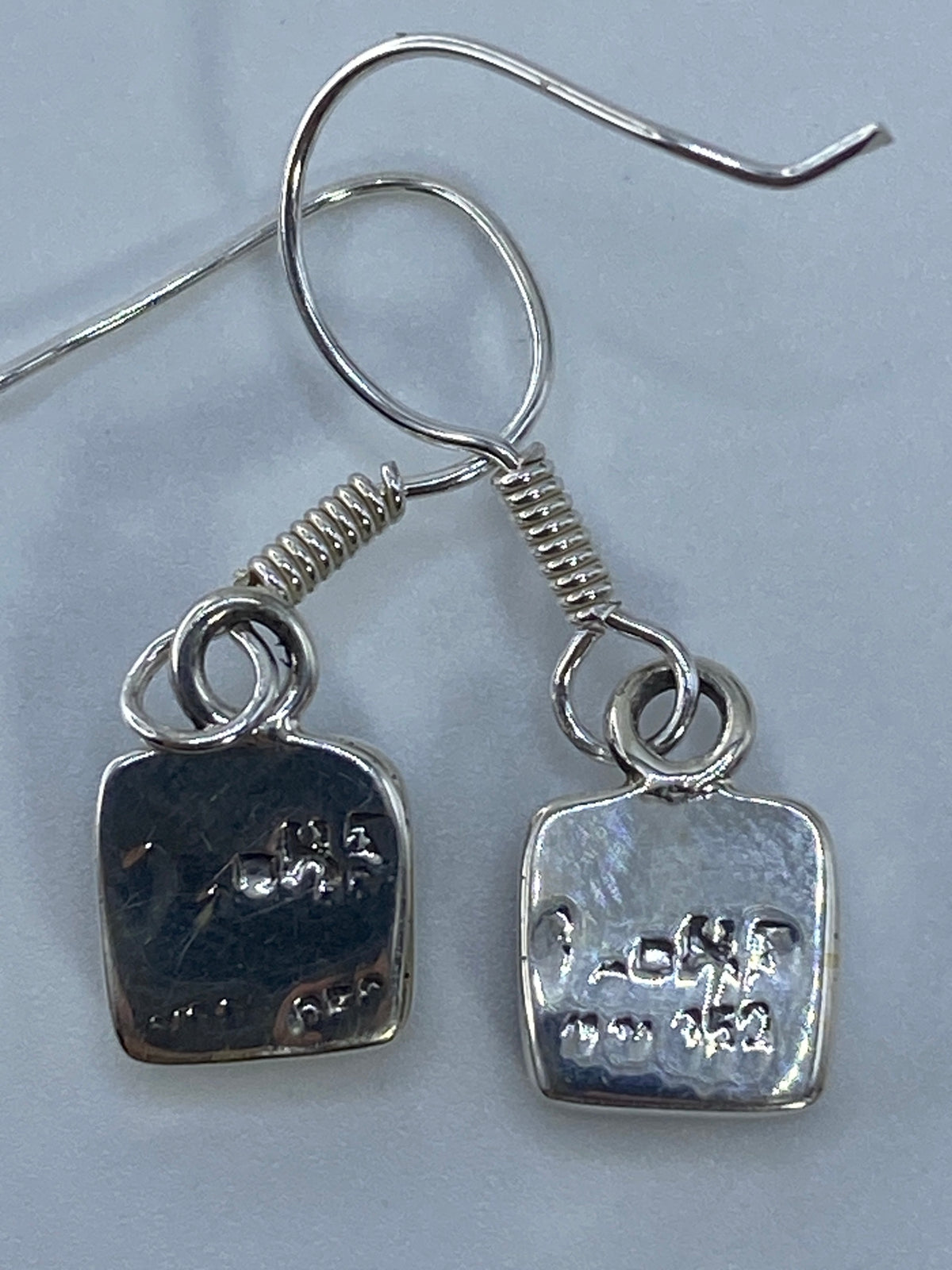 Aretes de Plata 950 con Ópalo de Fuego Verde — Taxco — foto 5