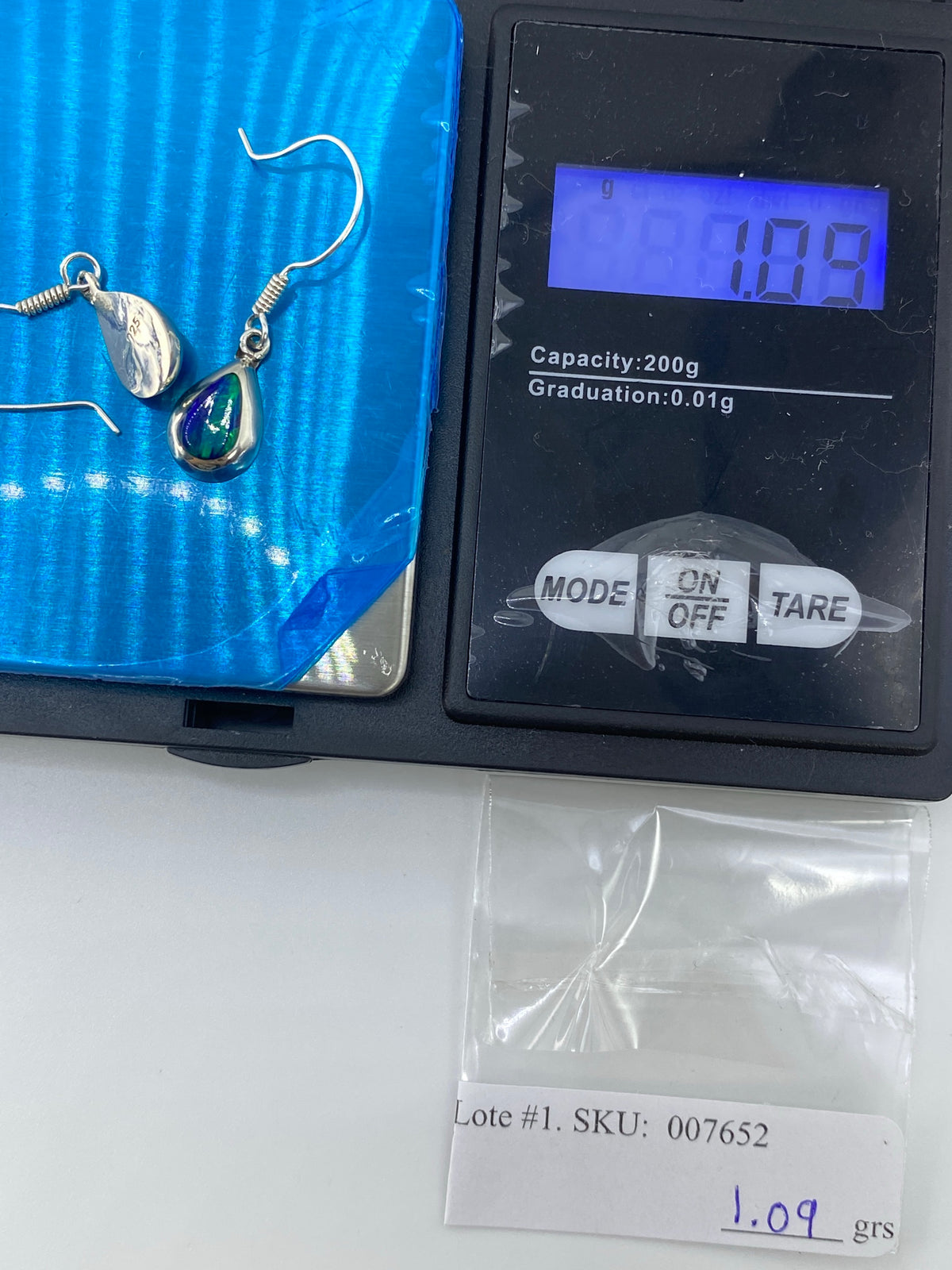 Aretes de Plata Ópalo de Fuego Verde — Taxco 925 — foto 6