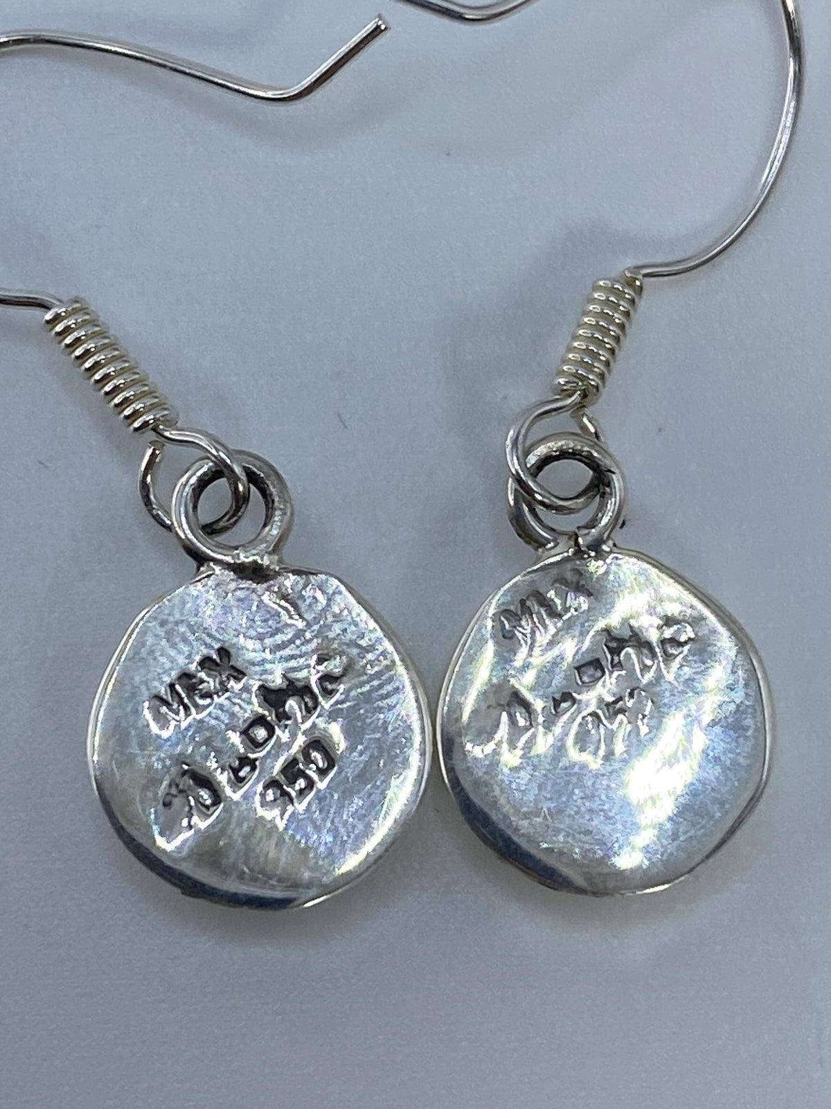 Aretes de Plata con Ópalo de Fuego Multicolor — Taxco 950 — foto 5