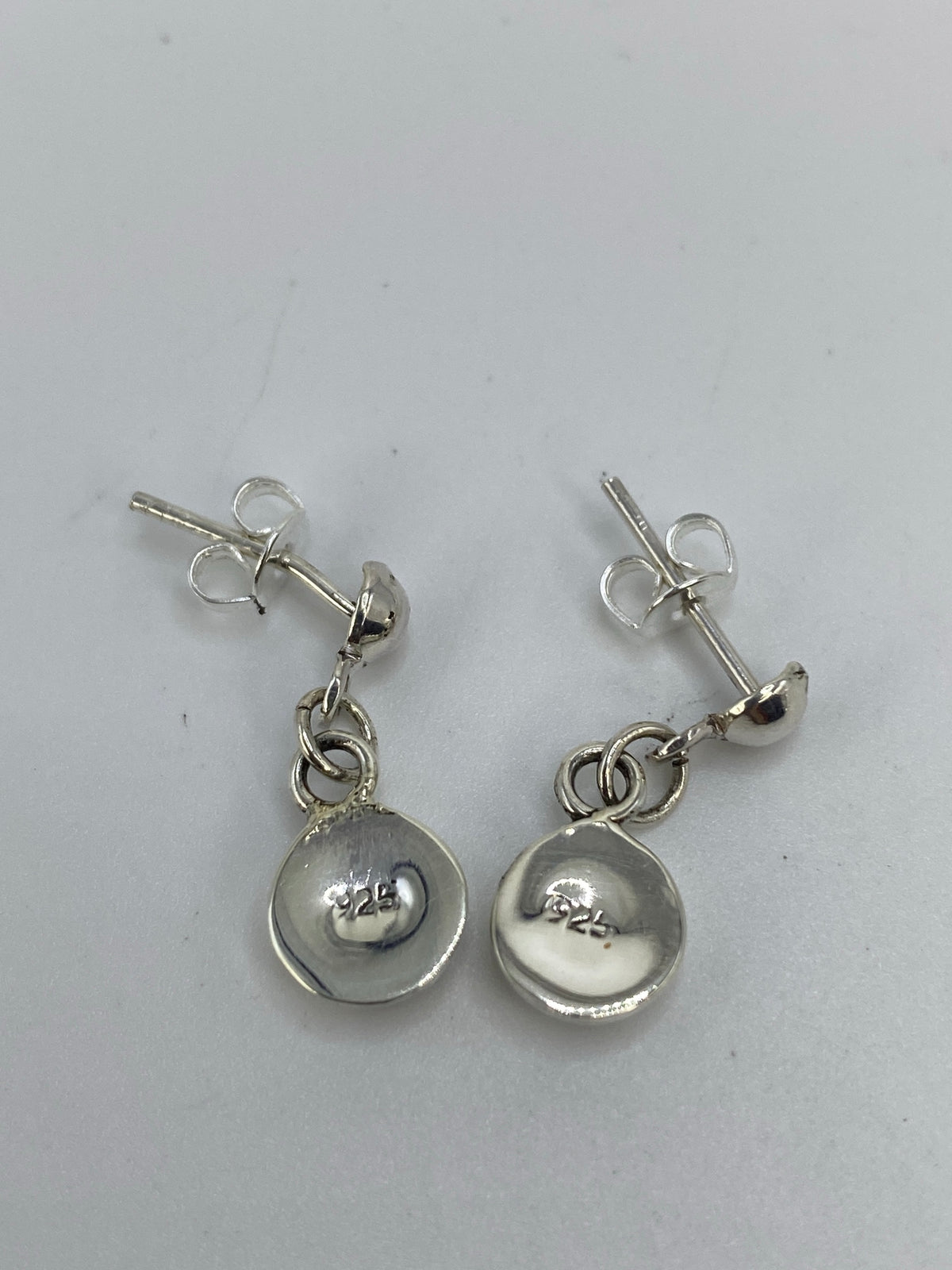 Aretes de Plata con Ópalo de Fuego Azul — Taxco 925 — foto 5