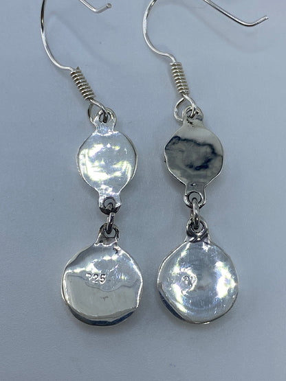 Aretes Plata Ópalo de Fuego Verde Olivo — Taxco 925 — foto 5