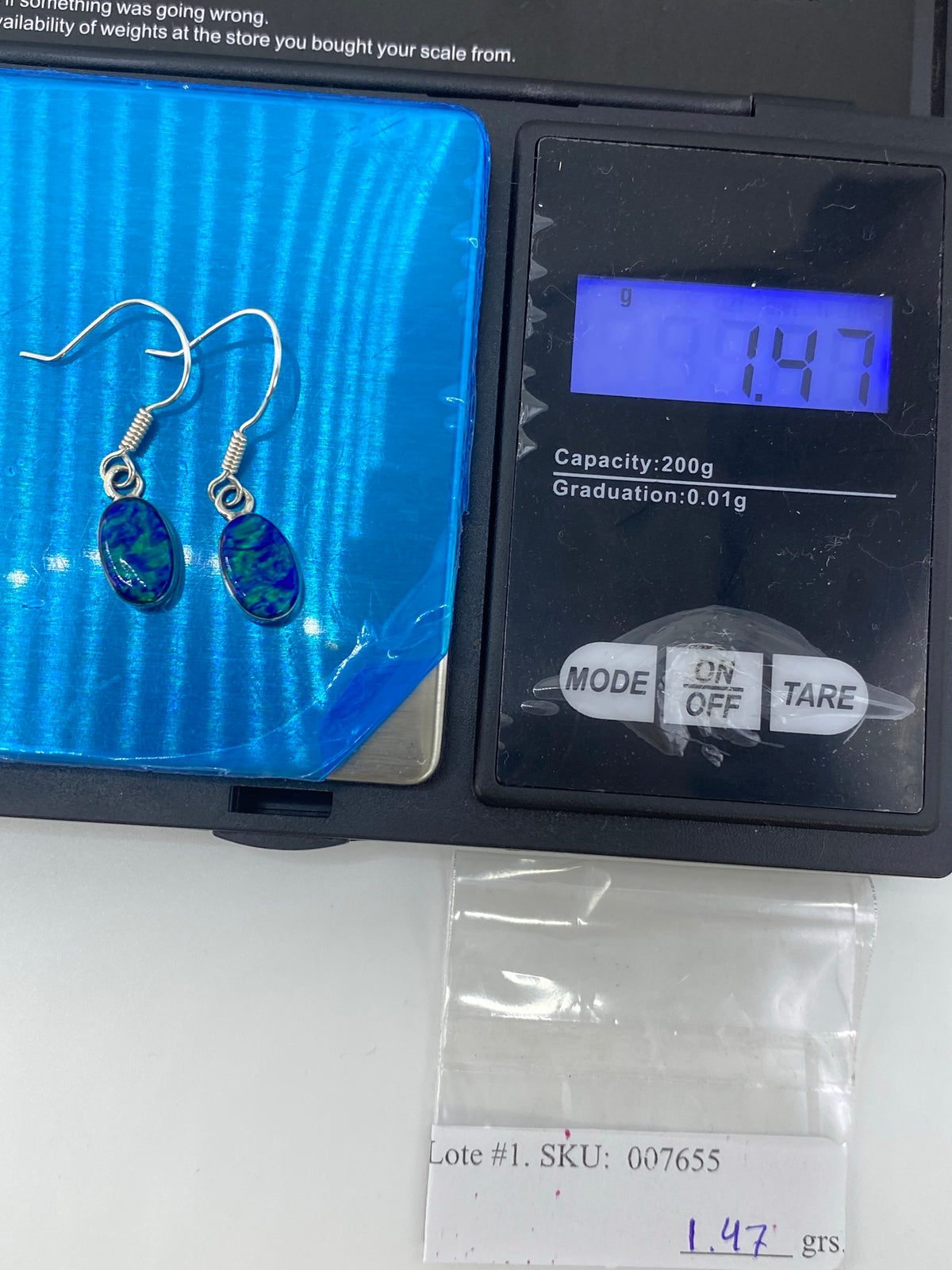 Aretes de Plata Ópalo de Fuego Verde — Taxco 950 — foto 6