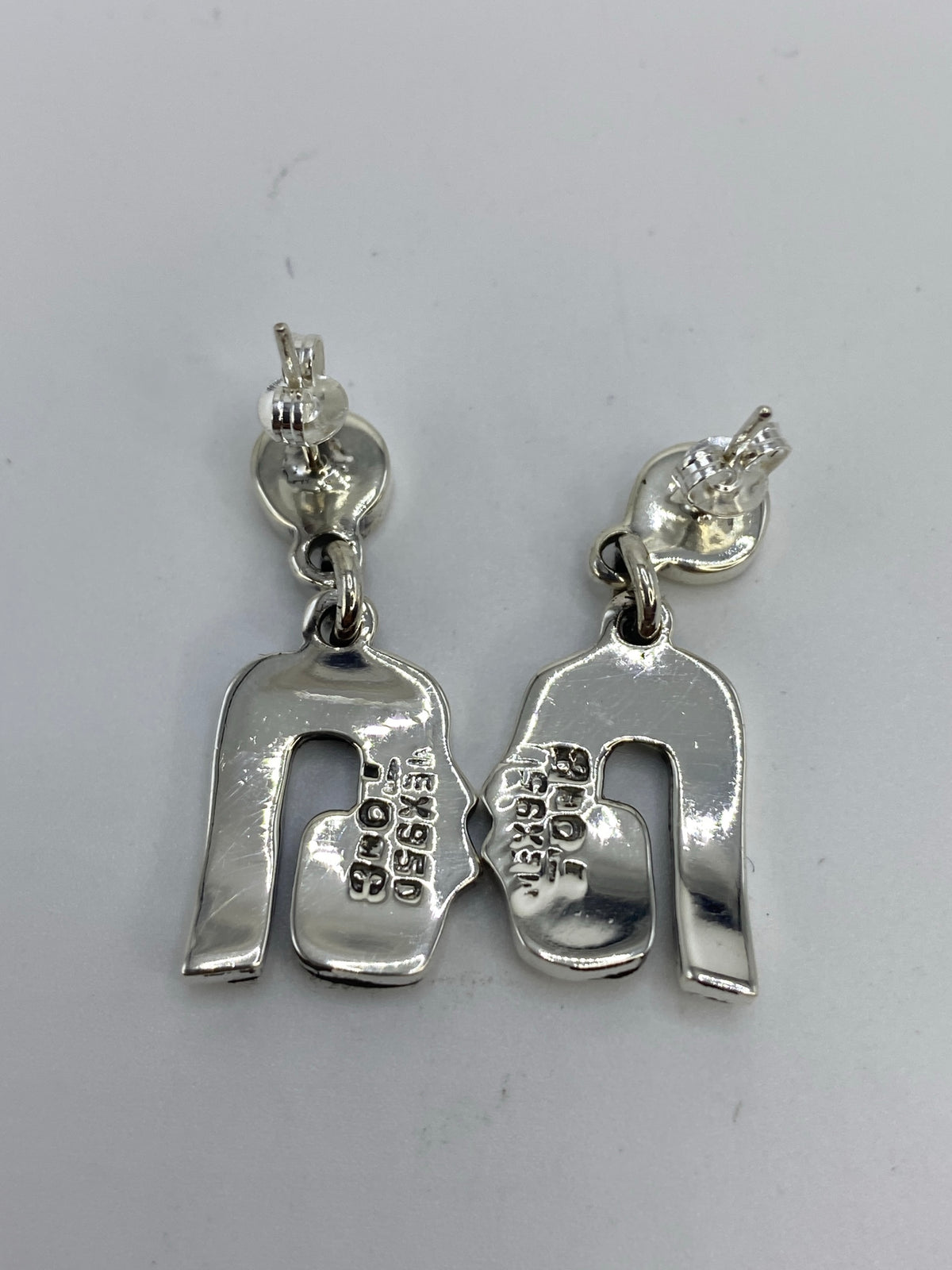 Aretes Ópalo de Fuego Blanco Plata 925 — Taxco — foto 5