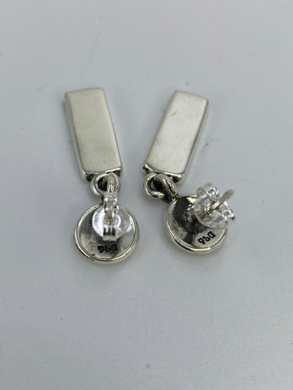 Aretes de Plata con Ópalo de Fuego Blanco — Taxco 950 — foto 5