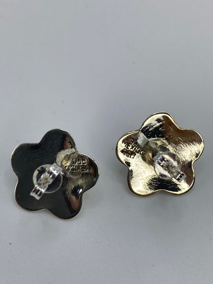 Aretes Plata 950 con Piedra Morada — Flores de Taxco — foto 5