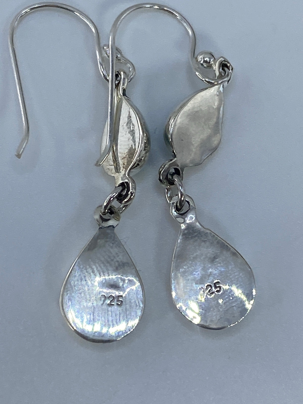 Aretes de Plata con Ópalo de Fuego Verde — Taxco 925 — foto 5