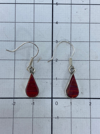 Par de aretes de plata 950 con certificado de autenticidad