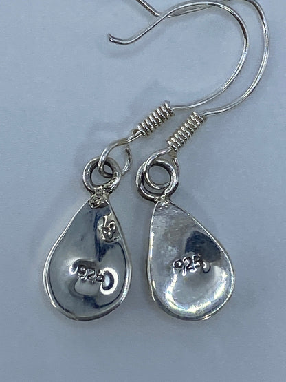 Aretes de Plata con Ópalo de Fuego Naranja — Taxco 925 — foto 5