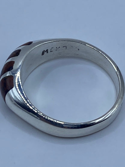 Anillo de Plata con Ojo de Tigre Cafe — Taxco 925 — foto 5