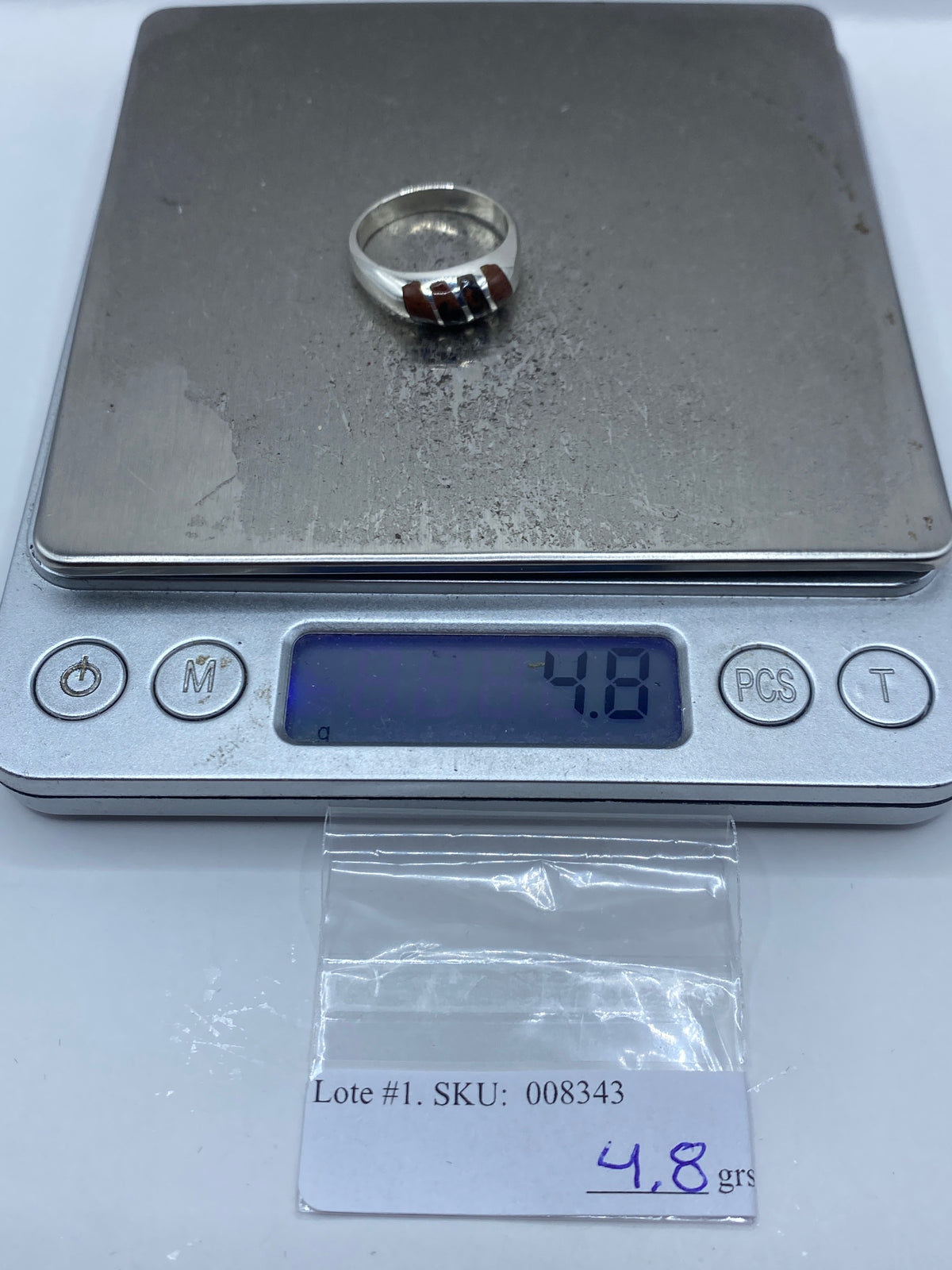 Anillo de Plata con Ojo de Tigre Cafe — Taxco 925 — foto 6