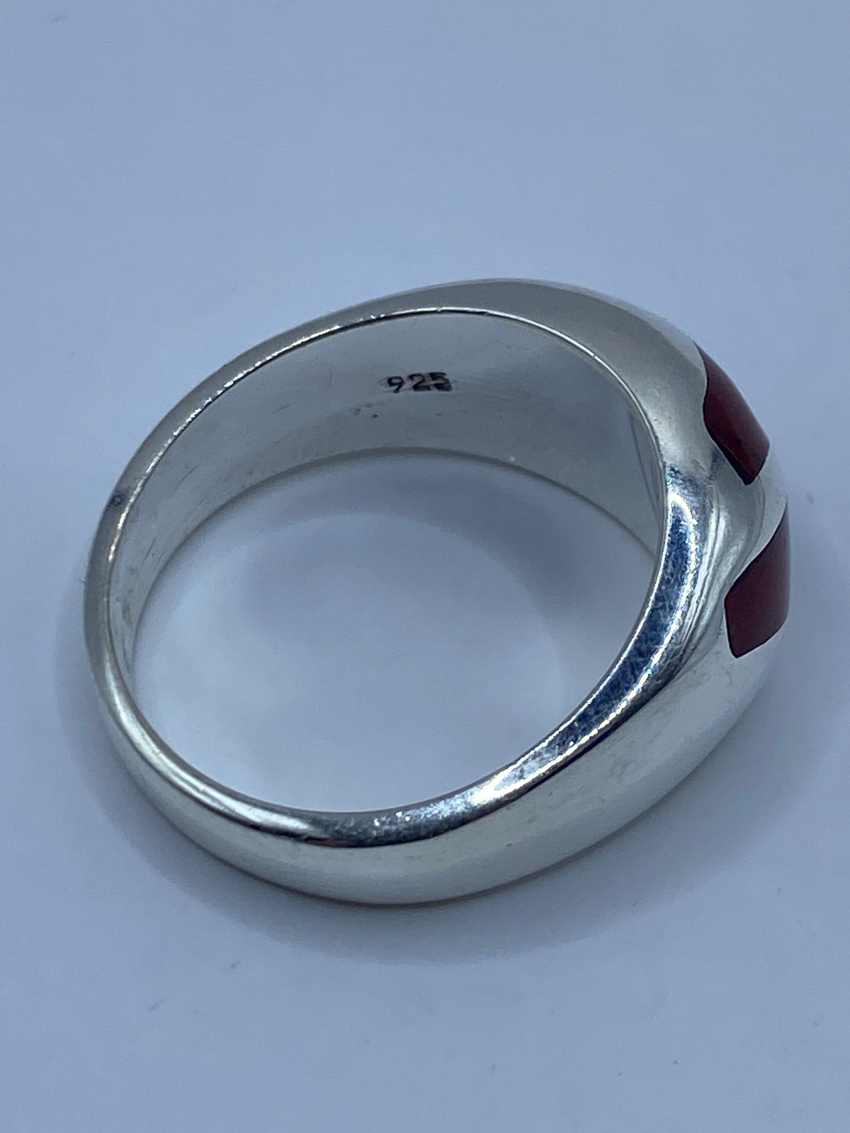 Anillo de Plata con Coral Rojo — Taxco 925 — foto 5