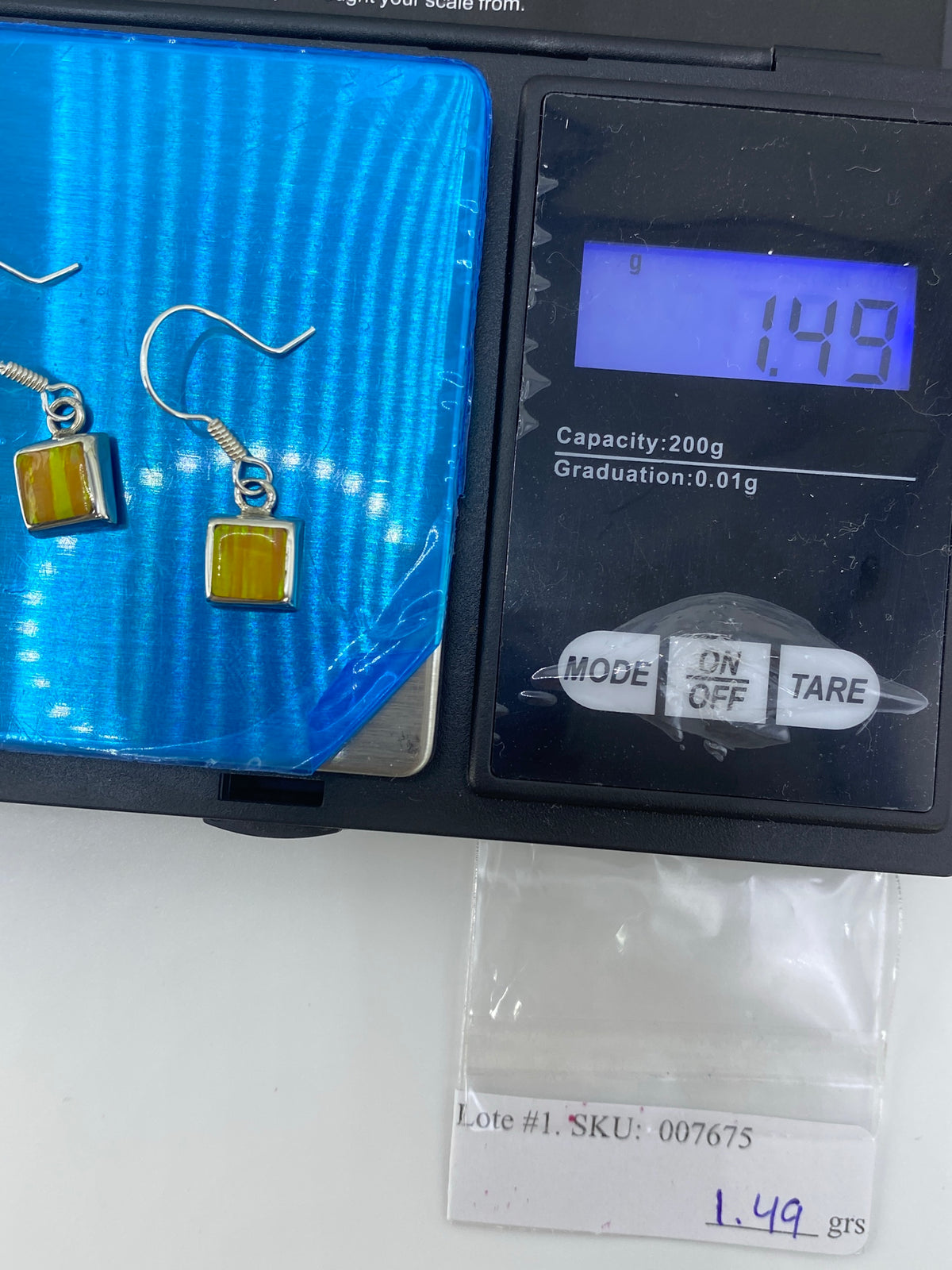 Aretes de Plata con Ópalo de Fuego — Taxco 925 — foto 6