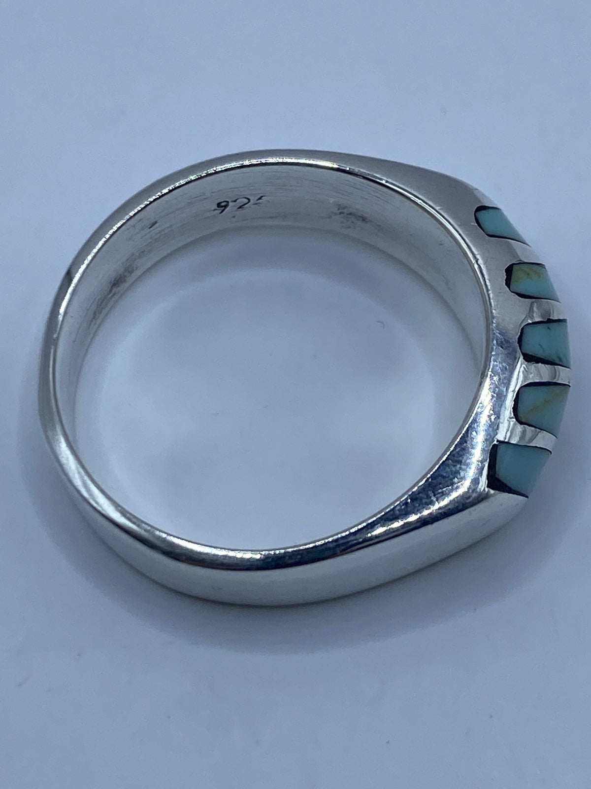 Anillo de Plata Turquesa Azul Cielo — Taxco 925 — foto 5