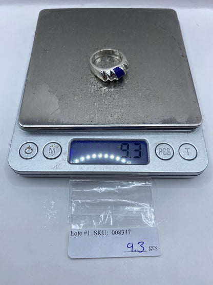 Anillo de Plata con Lapislázuli Azul — Taxco 925 — foto 7