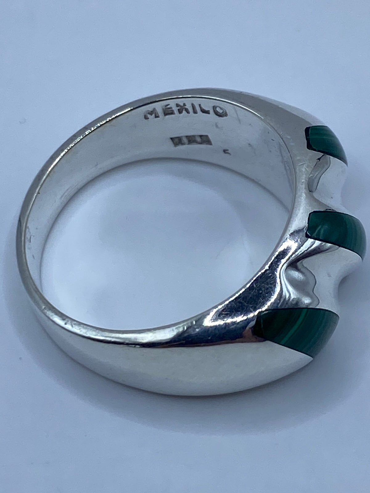 Anillo de Plata con Malaquita Verde — Taxco 925 — foto 5
