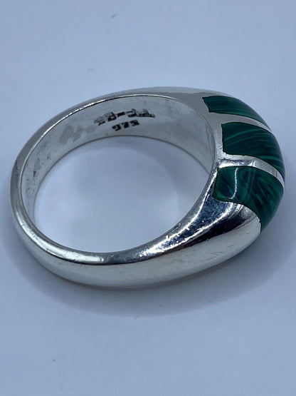 Anillo de Plata con Malaquita Verde — Taxco 925 — foto 5
