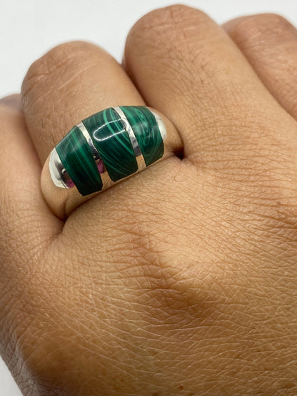 Anillo de Plata con Malaquita Verde — Taxco 925 — foto 6