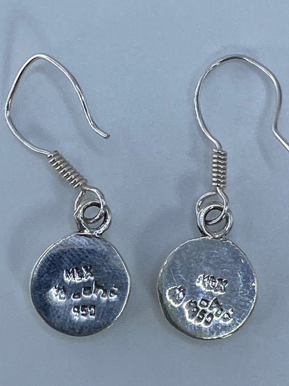 Aretes de Plata con Ópalo de Fuego Verde — Taxco 950 — foto 5