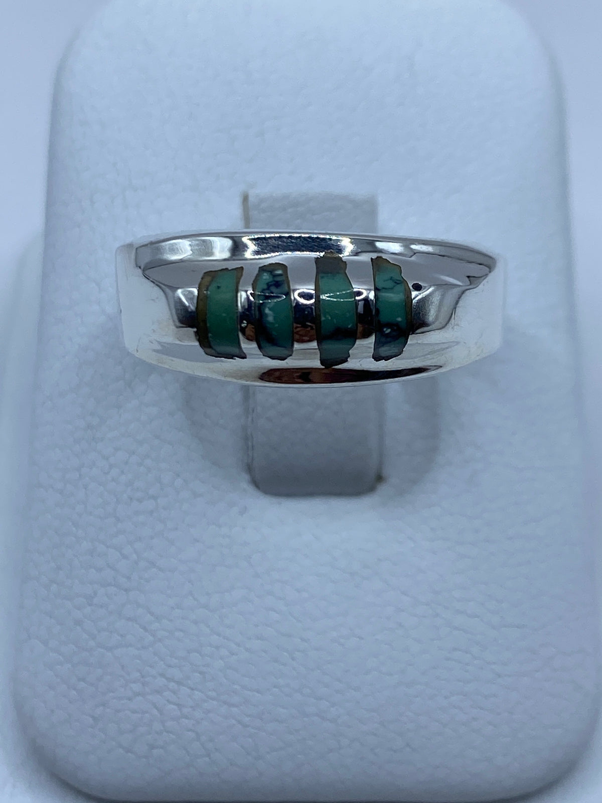 Anillo de Plata Turquesa Azul Cielo — Taxco 925 — foto 7