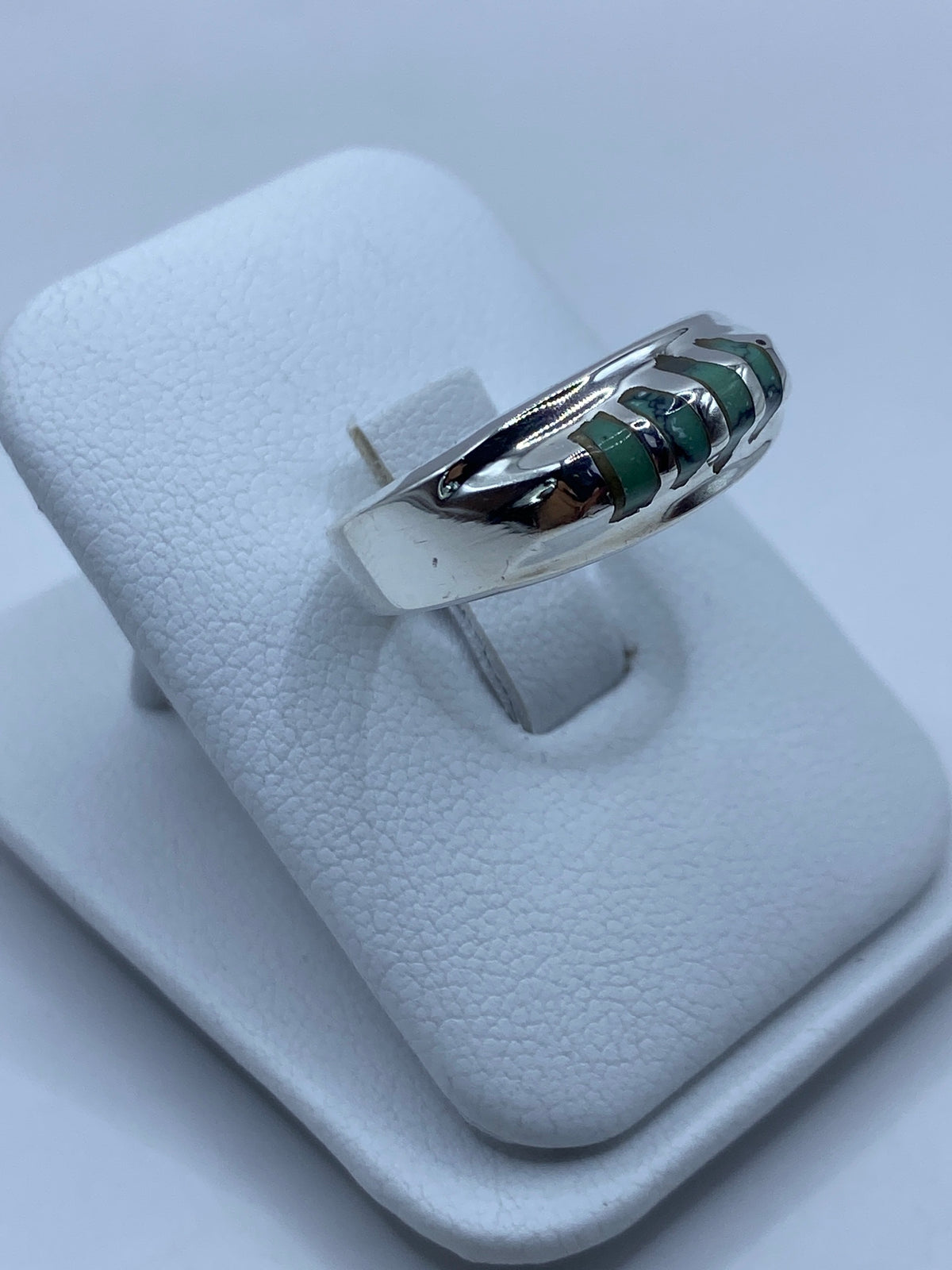 Anillo de Plata Turquesa Azul Cielo — Taxco 925 — foto 8