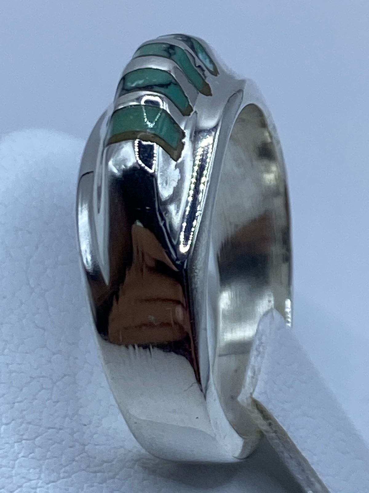 Anillo de Plata Turquesa Azul Cielo — Taxco 925 — foto 9