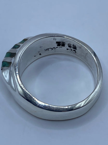 Anillo de Plata Turquesa Azul Cielo — Taxco 925 — foto 11
