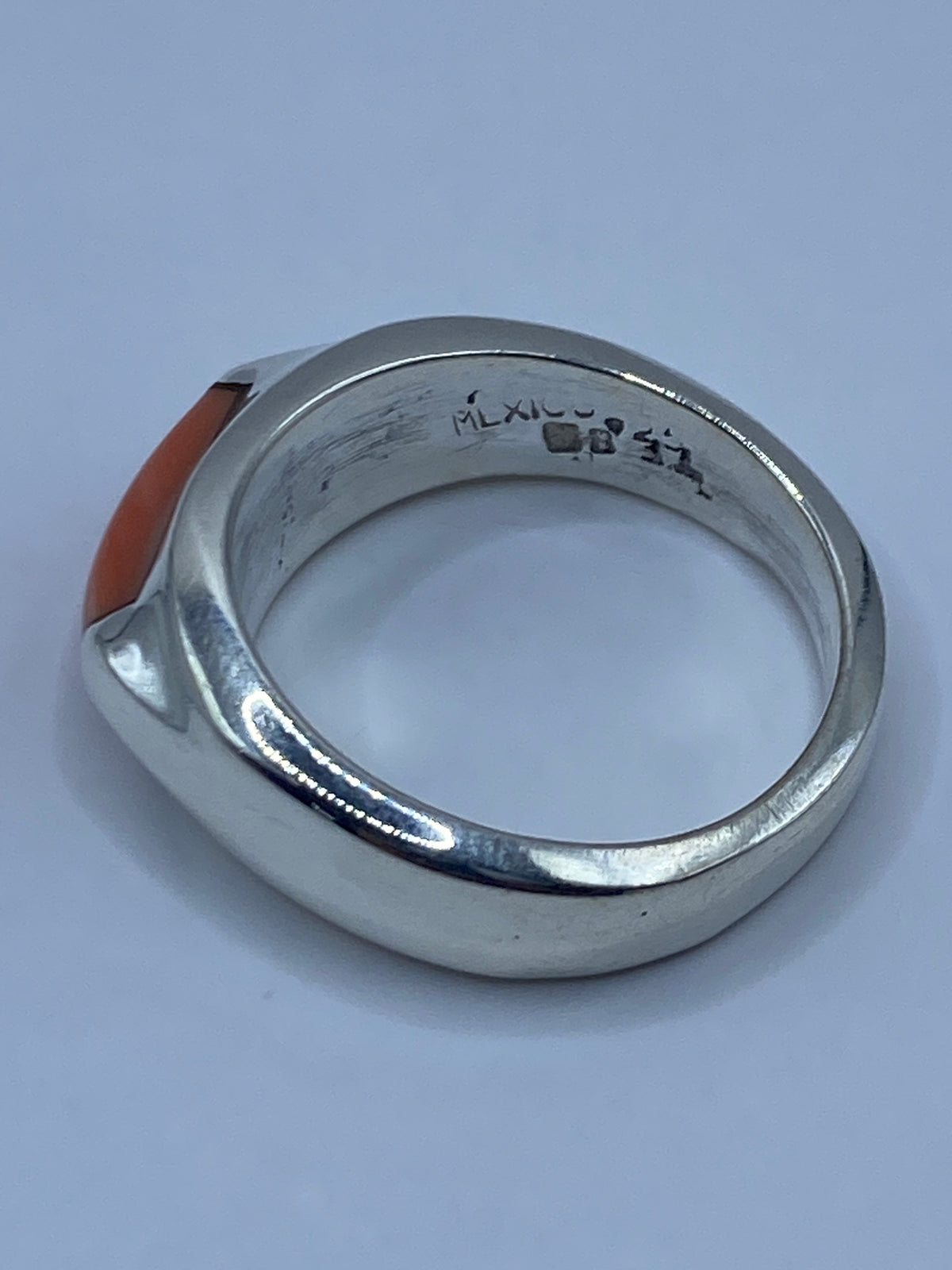 Anillo de Plata 925 con Coral — Taxco — foto 5