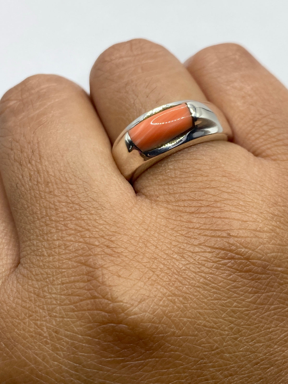 Anillo de Plata 925 con Coral — Taxco — foto 6
