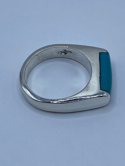 Anillo de Plata con Turquesa Azul Cielo — Taxco 925 — foto 5