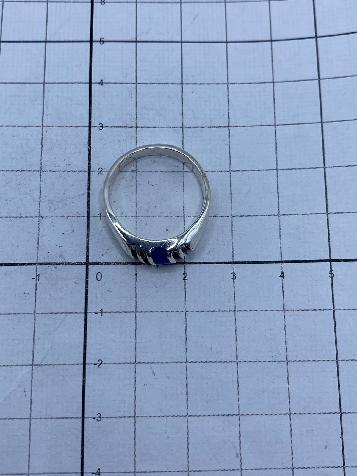 Anillo de Plata 925 con Piedra Azul — Taxco — foto 5