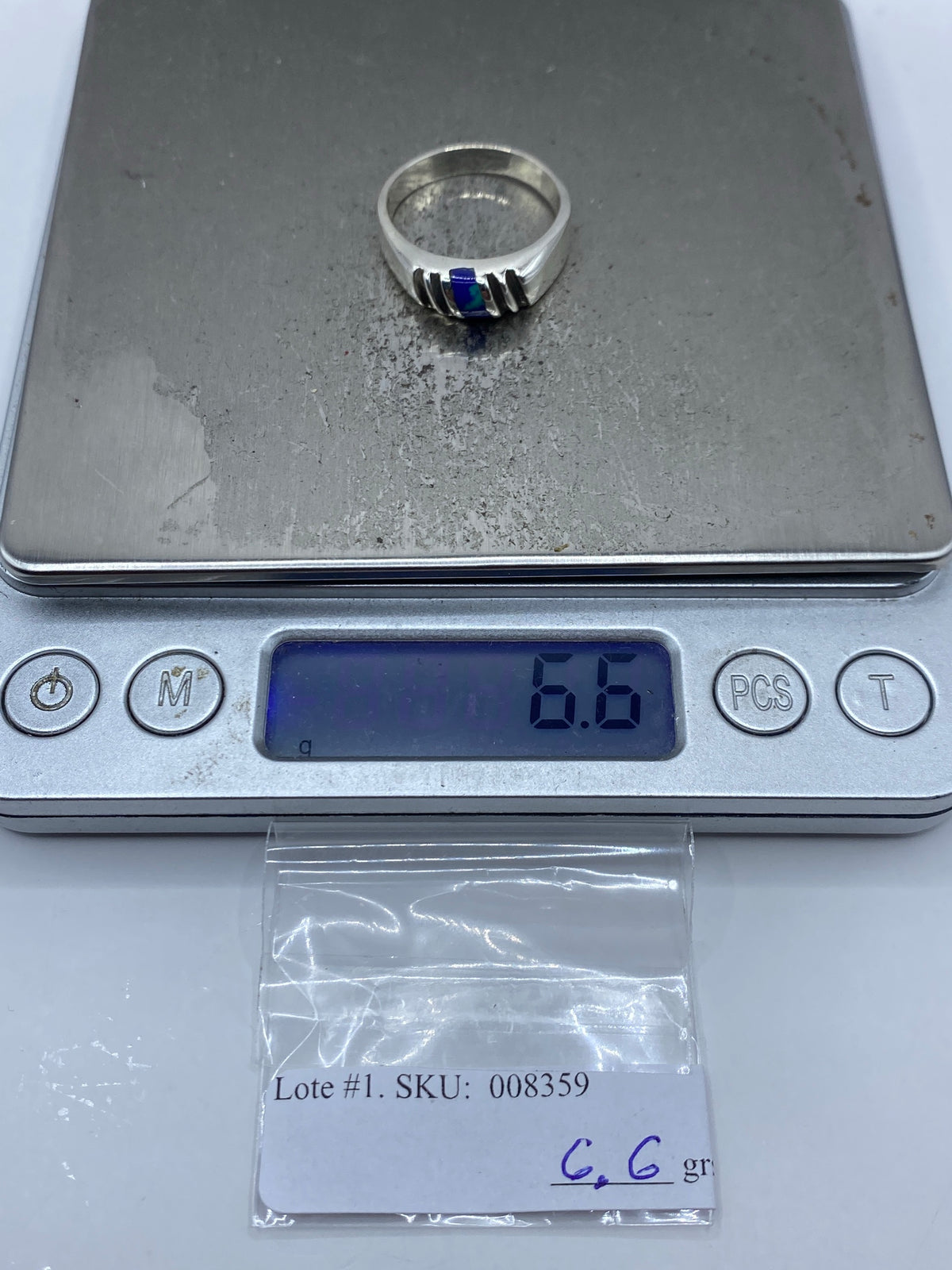 Anillo de Plata 925 con Piedra Azul — Taxco — foto 7