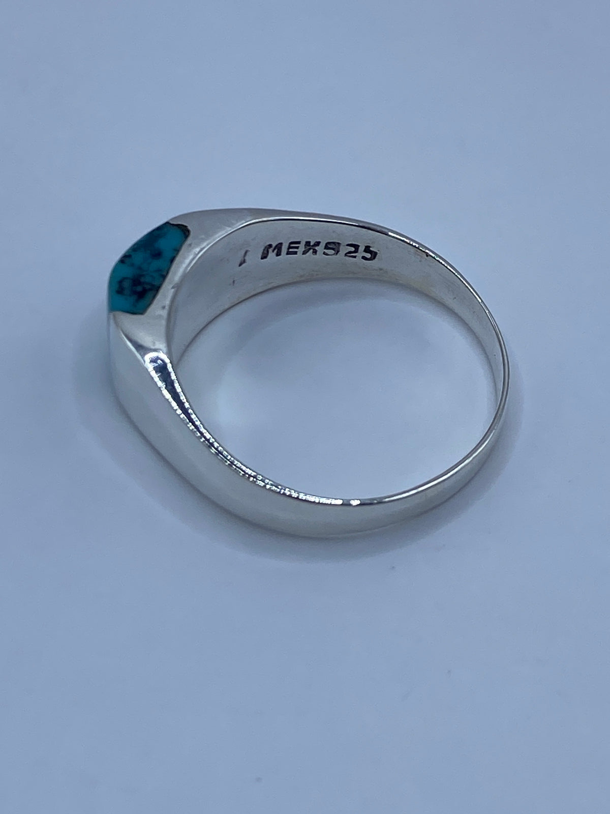 Anillo Plata Turquesa Azul Cielo — Taxco 925 — foto 5