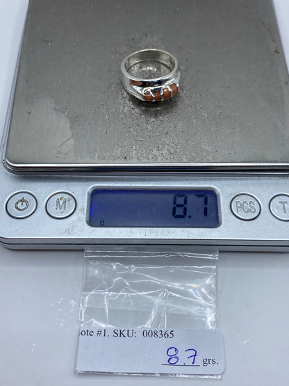 Anillo de Plata con Coral Engastado — Taxco 925 — foto 7