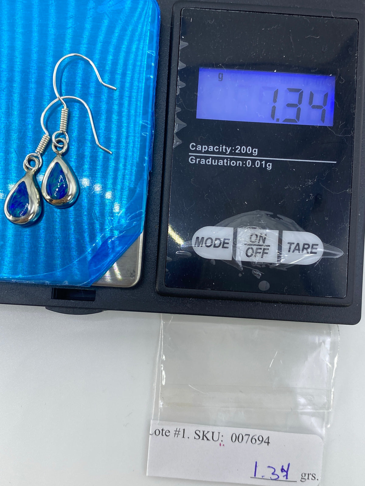 Aretes de Plata Ópalo de Fuego Verde Olivo — Taxco 925 — foto 6