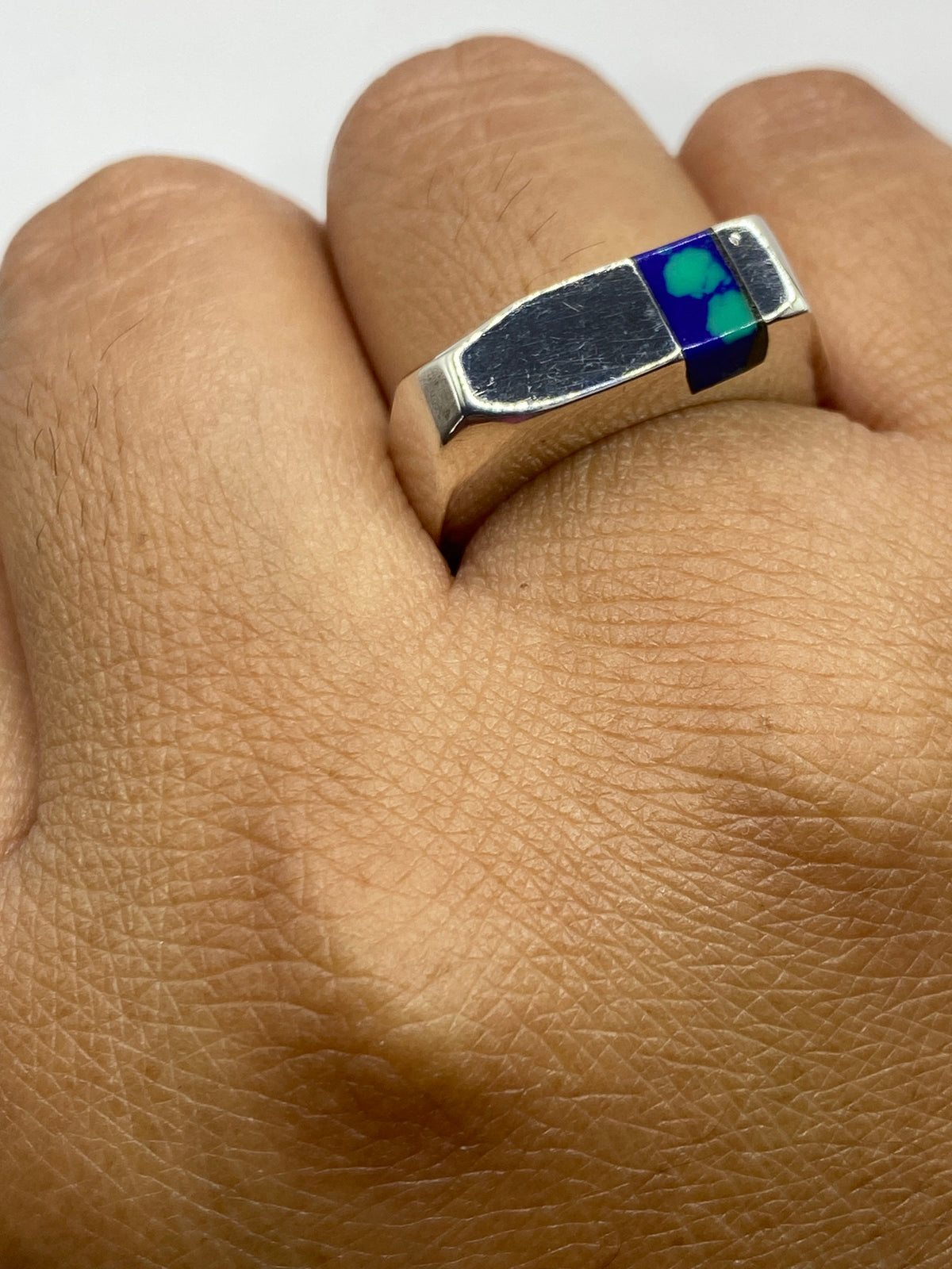 Anillo de Plata 925 con Piedra Azul — Taxco — foto 6