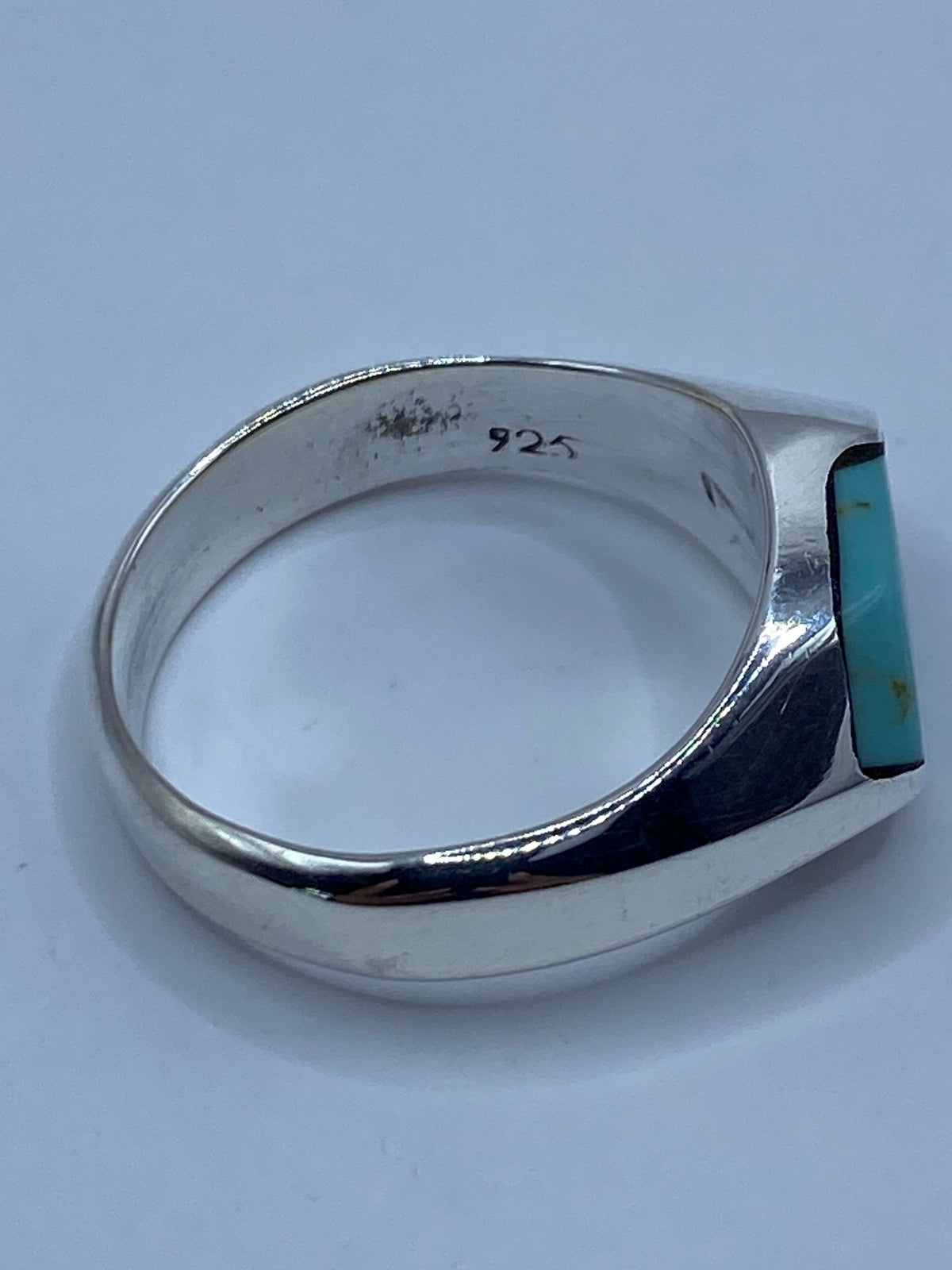 Anillo de Plata 925 con Turquesa Azul Cielo — Taxco — foto 5