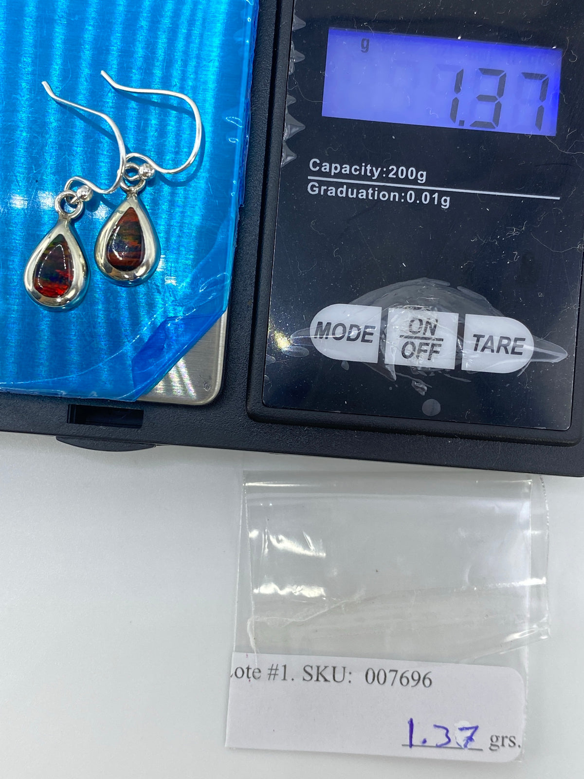 Aretes de Plata Ópalo de Fuego — Taxco 925 — foto 6