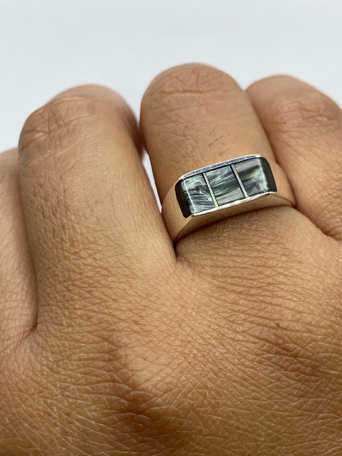 Anillo de Plata con Concha de Abulón — Taxco 925 — foto 6
