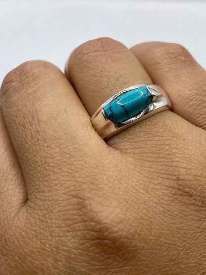 Anillo de Plata 925 con Turquesa Azul Cielo — Taxco — foto 6