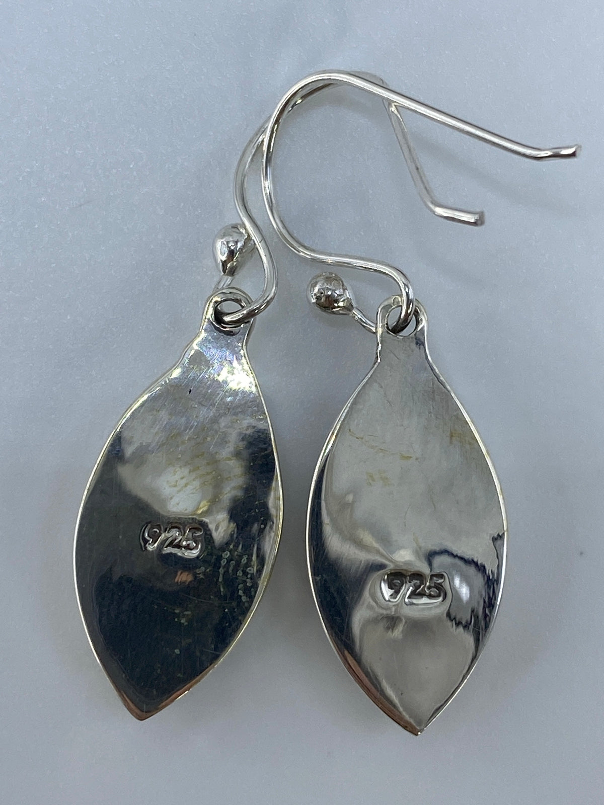 Aretes de Plata con Ópalo de Fuego Verde Olivo — Taxco 925 — foto 5