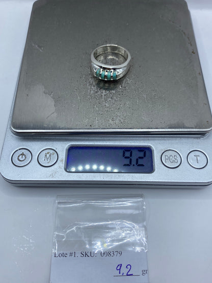 Anillo de Plata con Turquesa Azul — Taxco 925 — foto 7