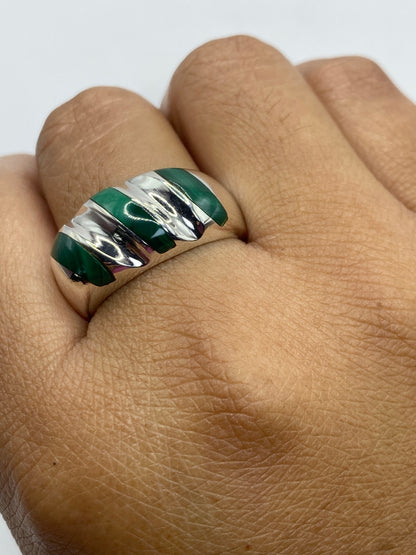 Anillo de Plata con Malaquita Verde — Taxco 925 — foto 6