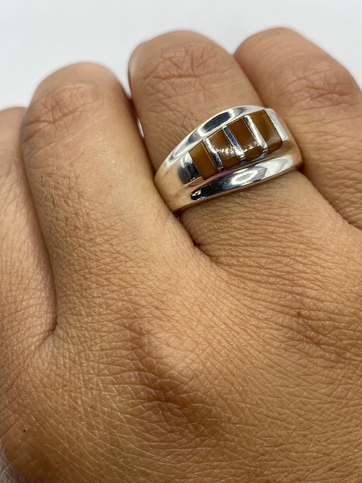 Anillo de Plata 925 con Ojo de Tigre — Taxco — foto 6