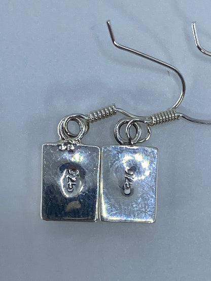Aretes de Plata con Ópalo de Fuego Verde — Taxco 925 — foto 5