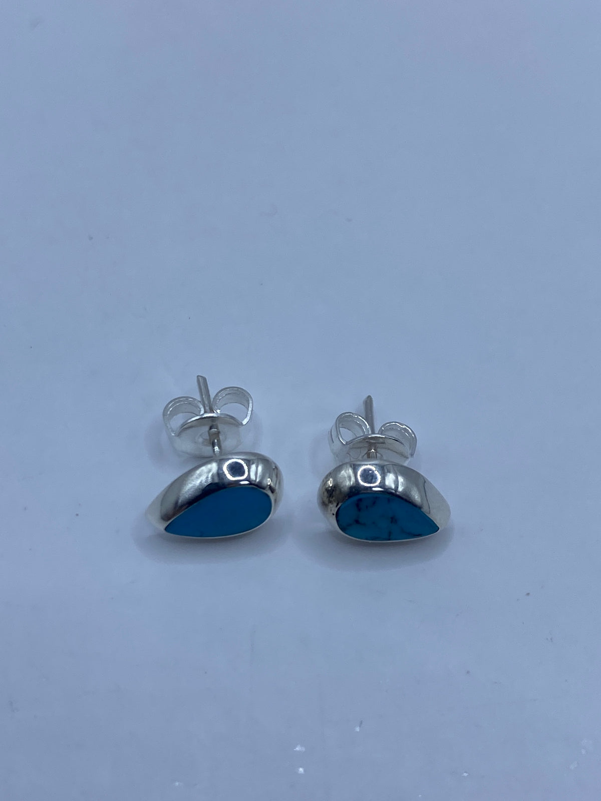 Aretes de Plata con Turquesa Azul — Taxco 925 — foto 5