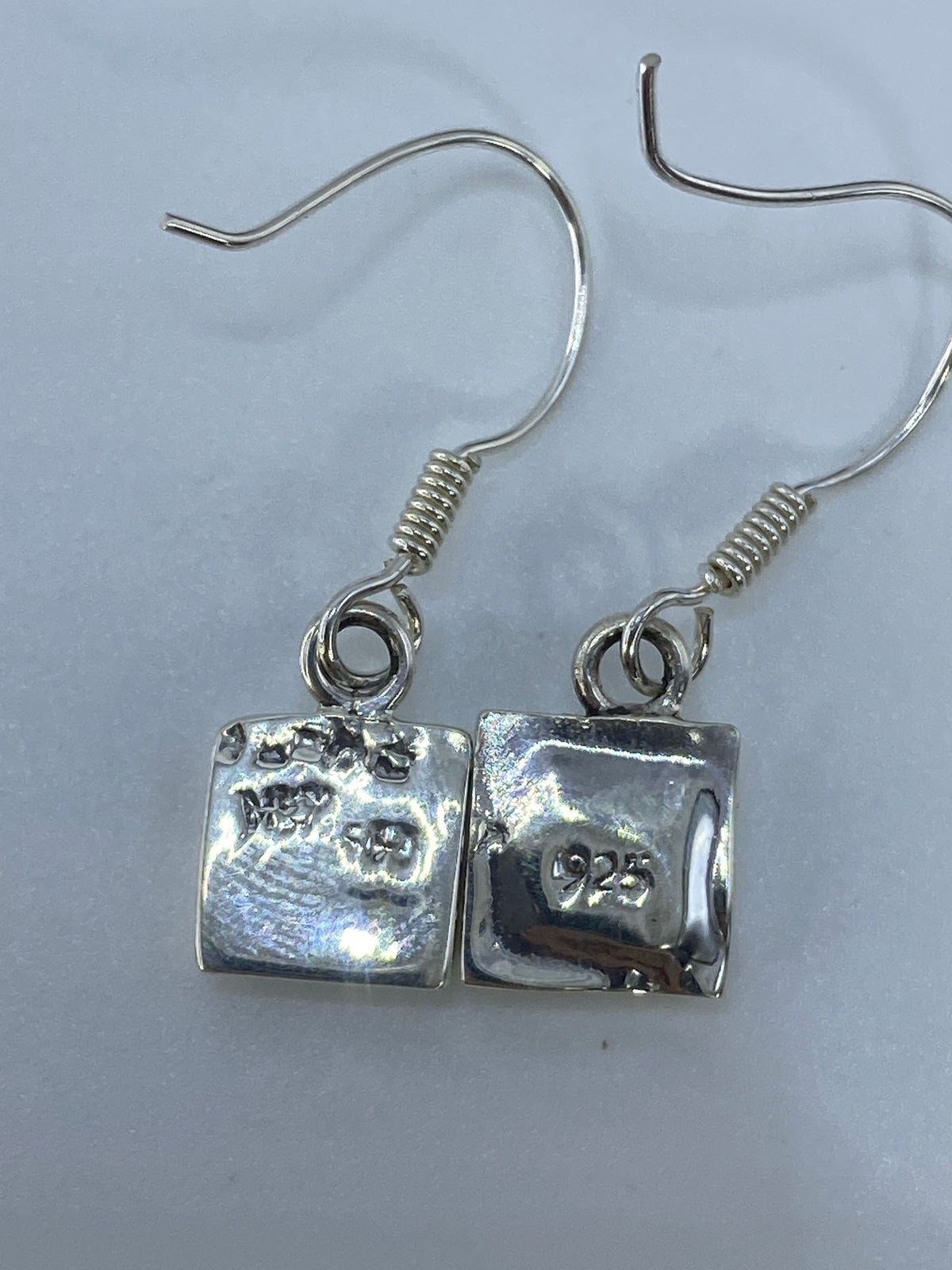 Aretes Ópalo de Fuego Verde Olivo Plata 925 Taxco — foto 5