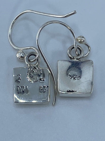 Aretes de Plata con Ópalo de Fuego Naranja — Taxco 950 — foto 5