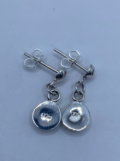Aretes de Plata con Ópalo de Fuego Rosa — Taxco 925 — foto 5