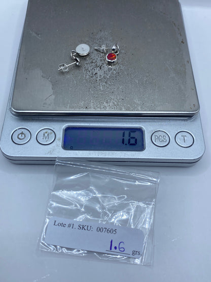 Aretes de Plata con Ópalo de Fuego Rosa — Taxco 925 — foto 6